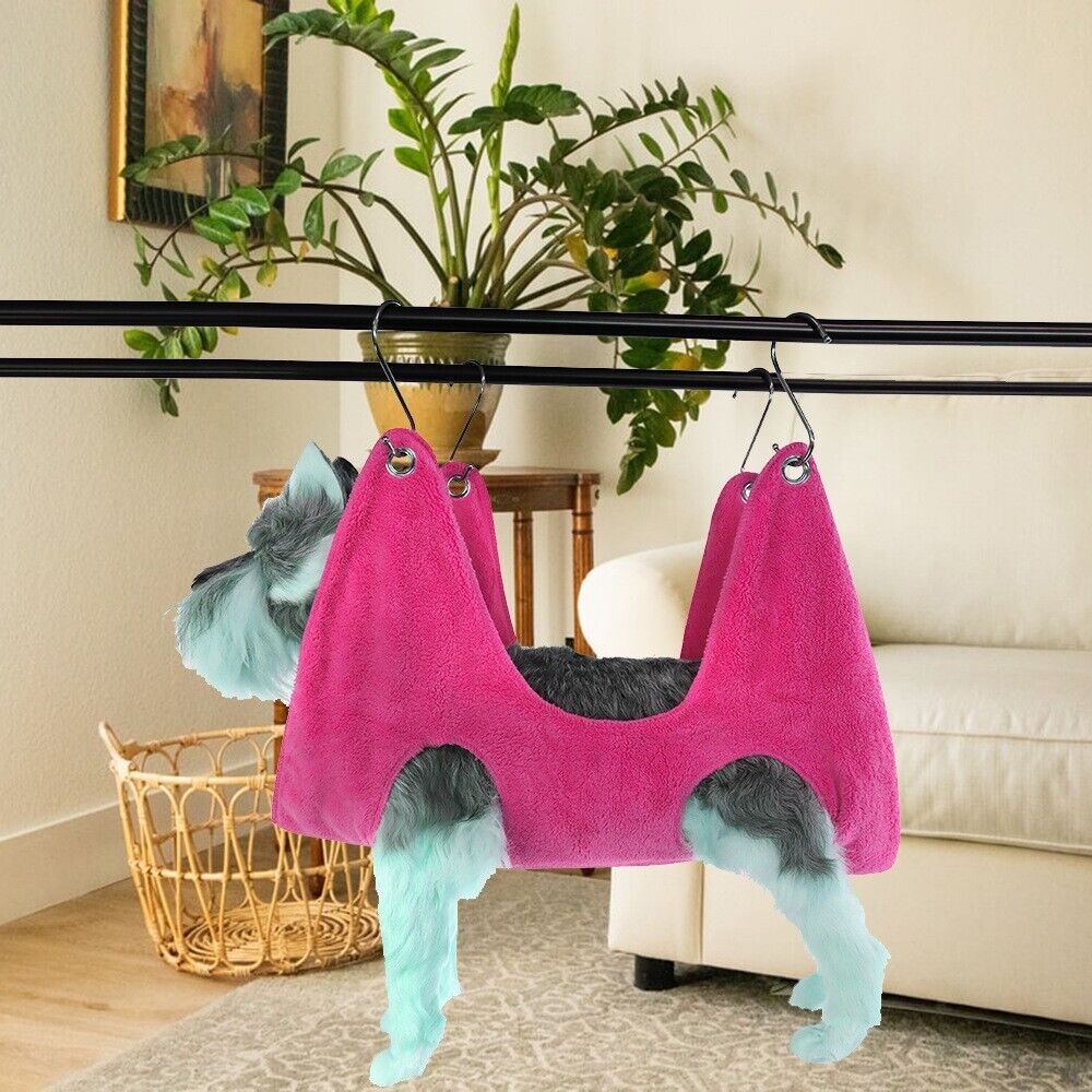 GraySnout Grooming Hammock Harness — Calm Restraint for Nail Trims