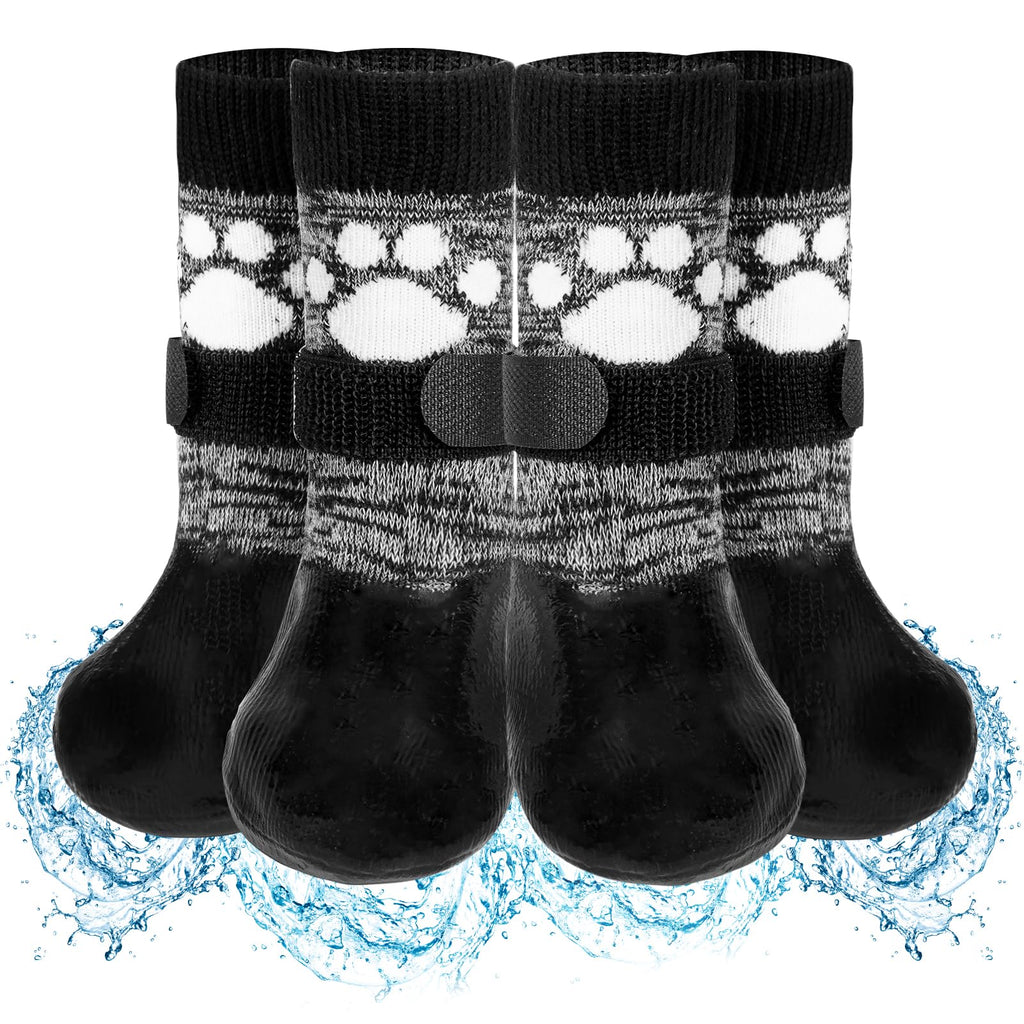GraySnout Anti-Slip Paw Boots — Waterproof Senior Dog Protection