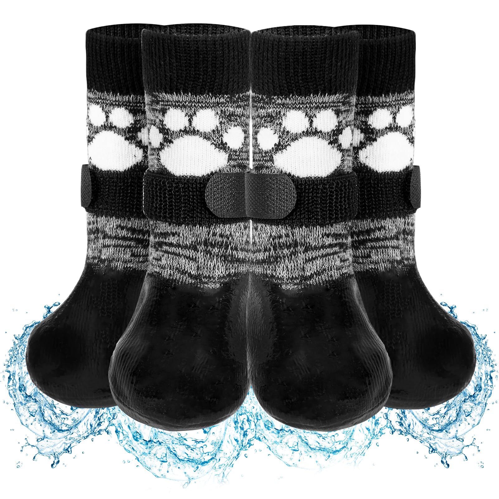 GraySnout Anti-Slip Paw Boots — Waterproof Senior Dog Protection