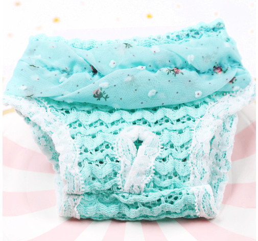 Denim Chiffon Physiological Pants for Small Dogs