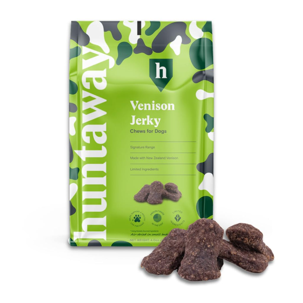 GraySnout Wild Venison Jerky Dog Treats — Natural, 4 oz
