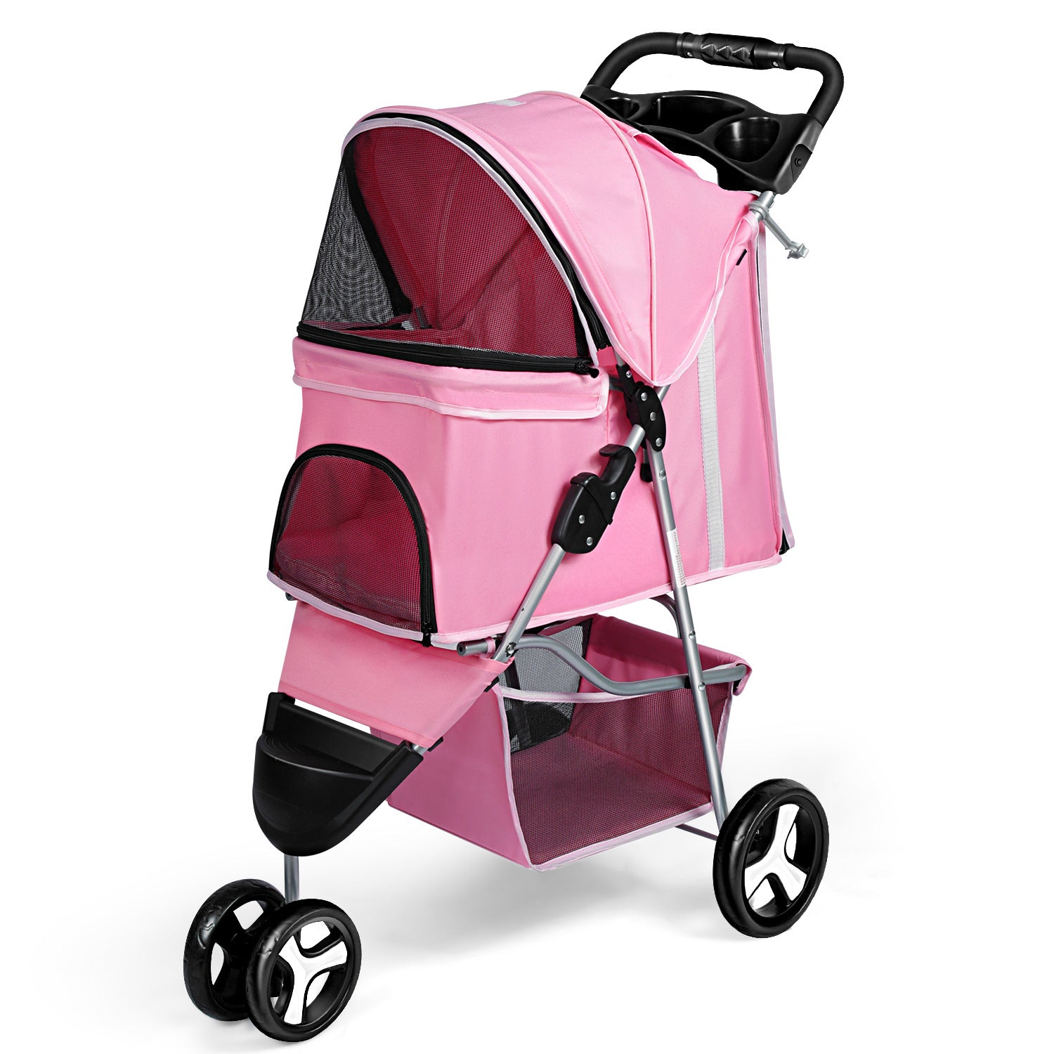 GraySnout Foldable Outdoor Pet Stroller — All-Terrain