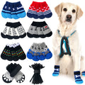 GraySnout Grip Socks 24-Pack — Adjustable Strap Paw Protectors