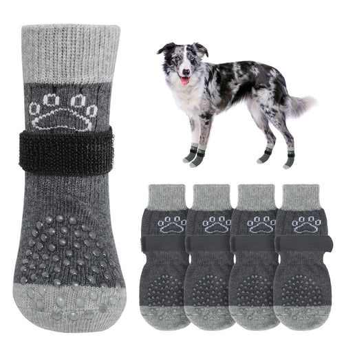 GraySnout Anti-Slip Dog Grip Socks — Medium