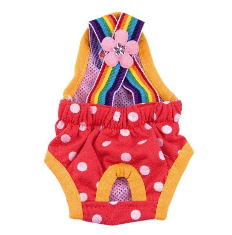 GraySnout Striped Washable Hygiene Pants for Female Dogs