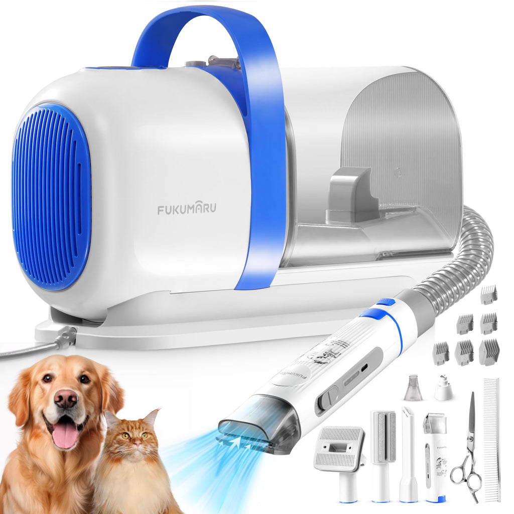 GraySnout Pro Grooming Vacuum & 6-Tool Kit — 2L Canister