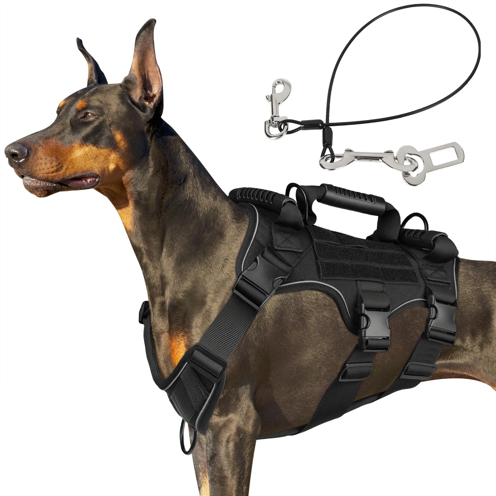 GraySnout Heavy-Duty Training Harness — Military-Grade Large Dogs