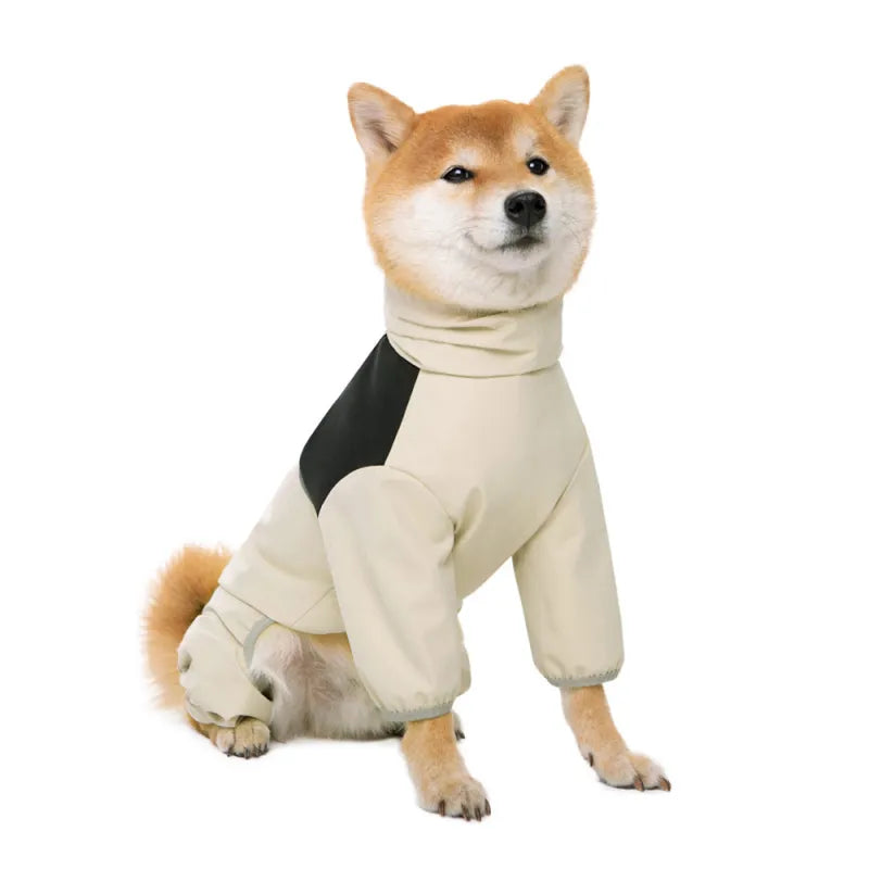 GraySnout Waterproof Dog Shell Jacket (4-Leg Coverage)