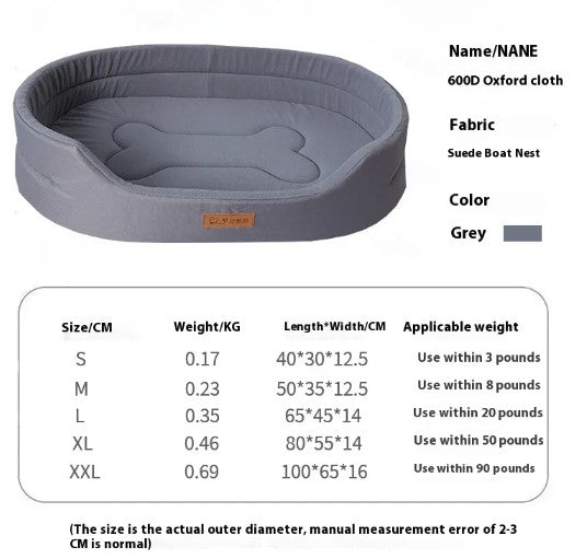 GraySnout Waterproof Polar Fleece Dog Bed