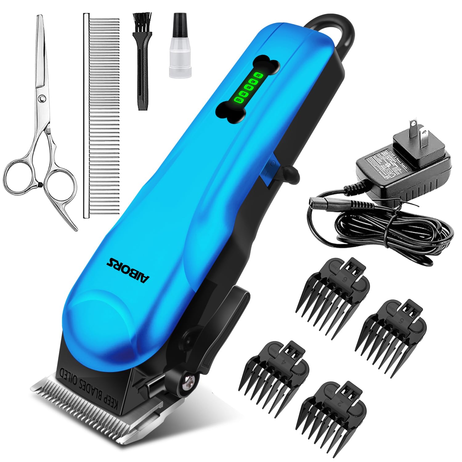 GraySnout Quiet Cordless Grooming Clippers — 2000mAh Waterproof