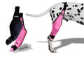 Dog Leg Sleeve to Stop Licking - Pink & Black Medium Hind Leg Support Comfortable Dog Cone Alternative Dog Knee Brace for Torn ACL Hind Leg Durable Lick Sleeve for Dogs Rear Leg Hip Stabilizer