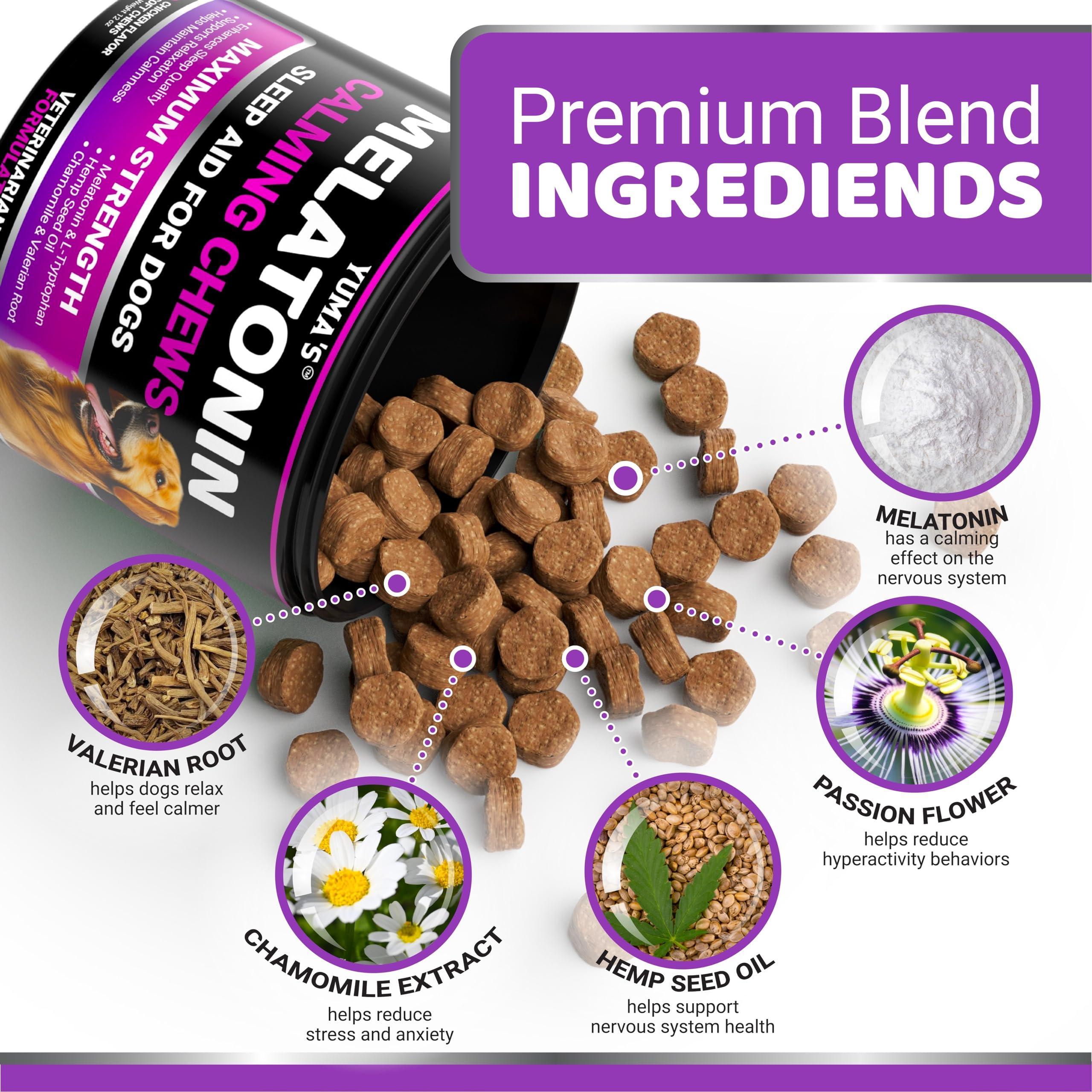 GraySnout Melatonin Calming Chews for Dogs (170ct)