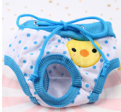 Denim Chiffon Physiological Pants for Small Dogs