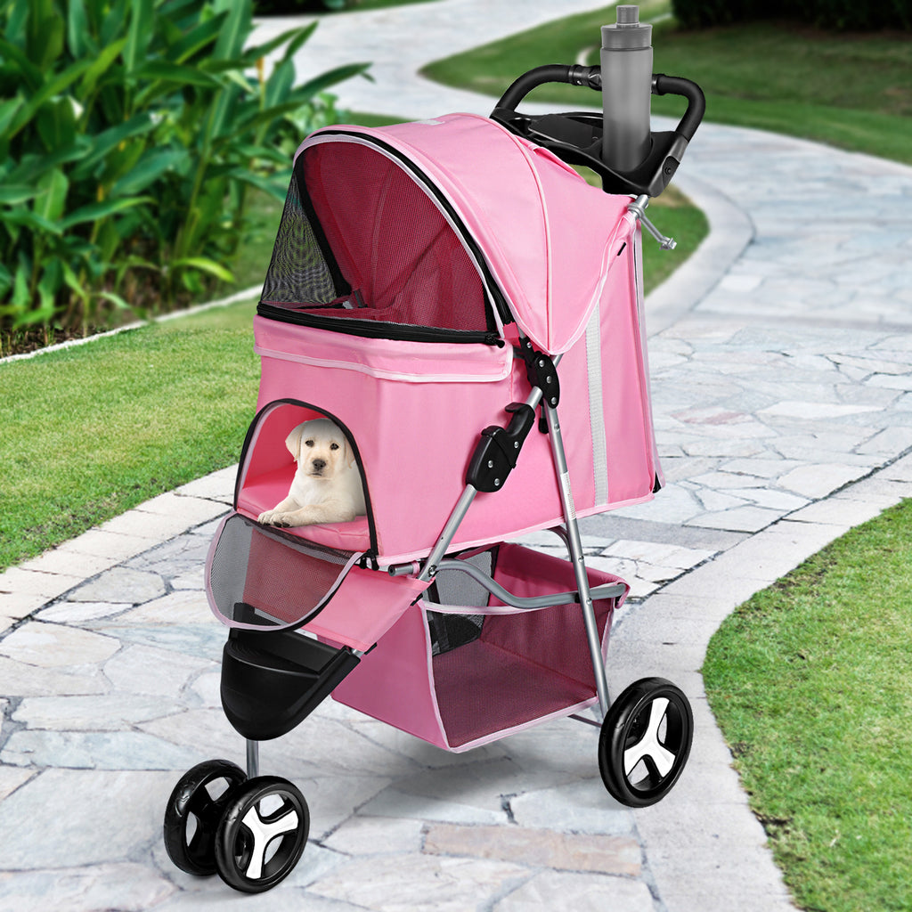 GraySnout Foldable Outdoor Pet Stroller — All-Terrain