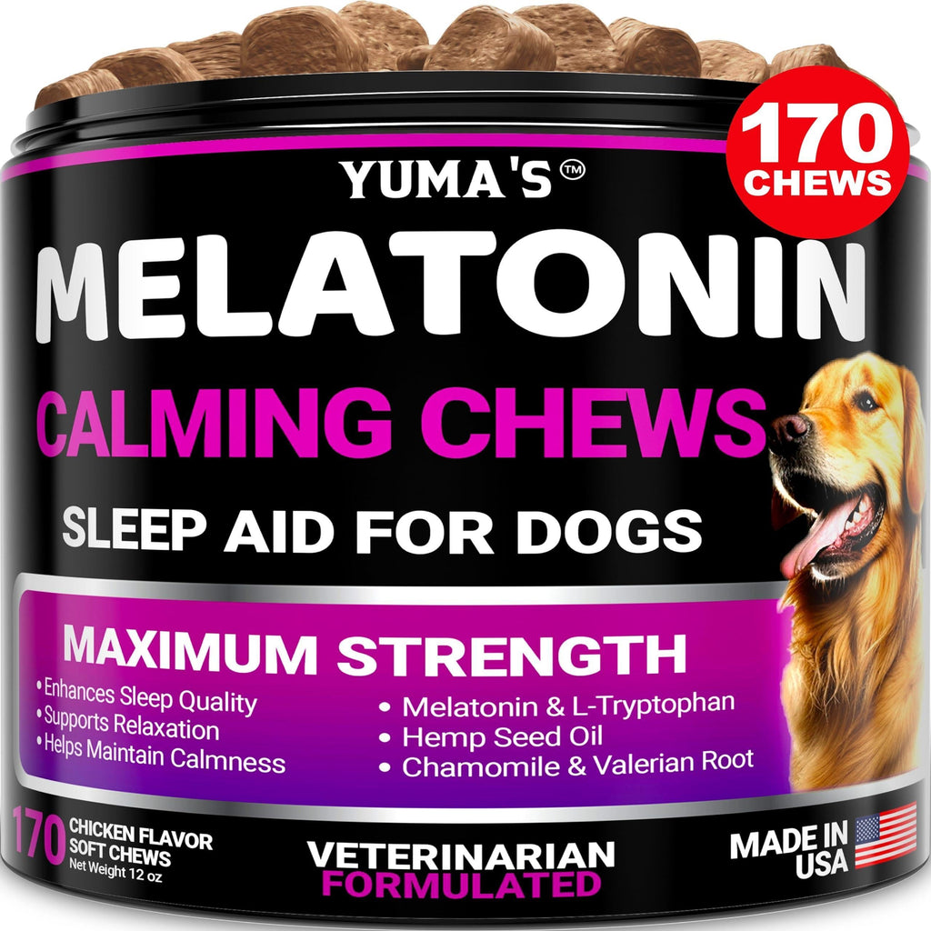 GraySnout Melatonin Calming Chews for Dogs (170ct)