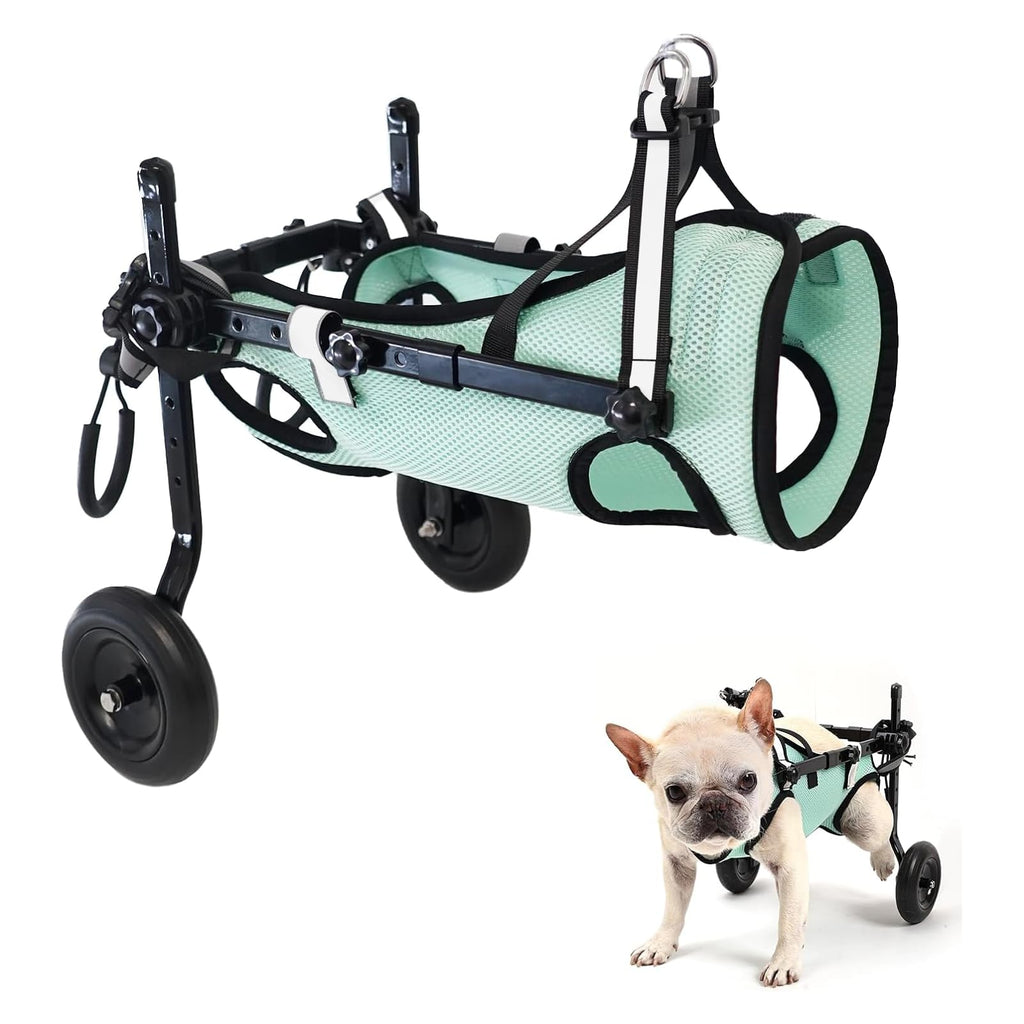 GraySnout 2-Wheel Dog Wheelchair — Adjustable Back Leg Support