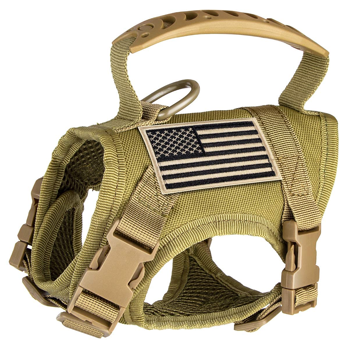 GraySnout Tactical Nylon Vest Harness — Quick-Release Buckle