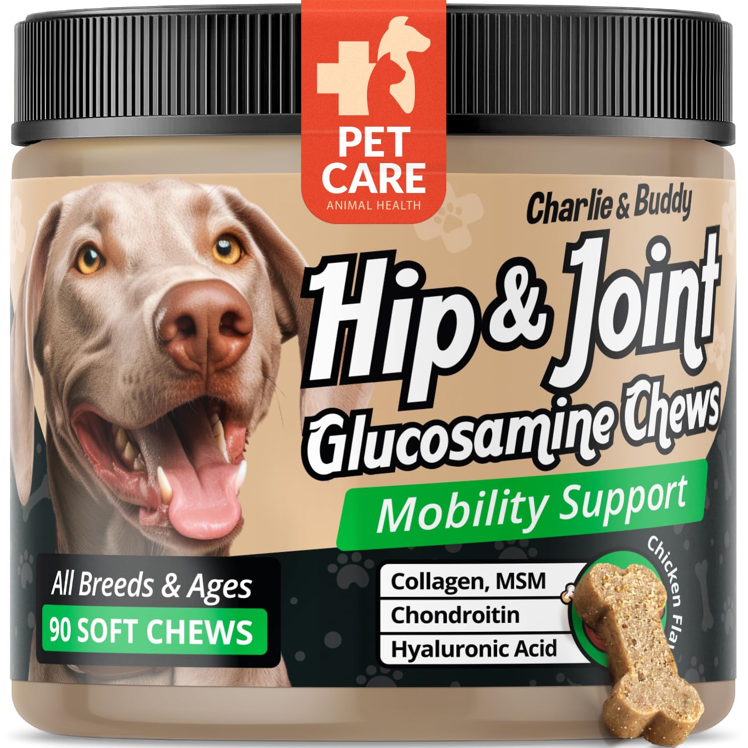 Glucosamine for Dogs Chewable Joint Supplement for Dogs for Mobility Support Glucosamine Chondroitin for Dogs