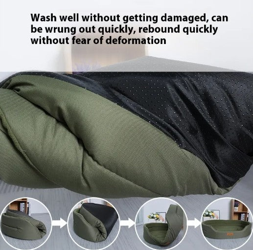 GraySnout Waterproof Polar Fleece Dog Bed