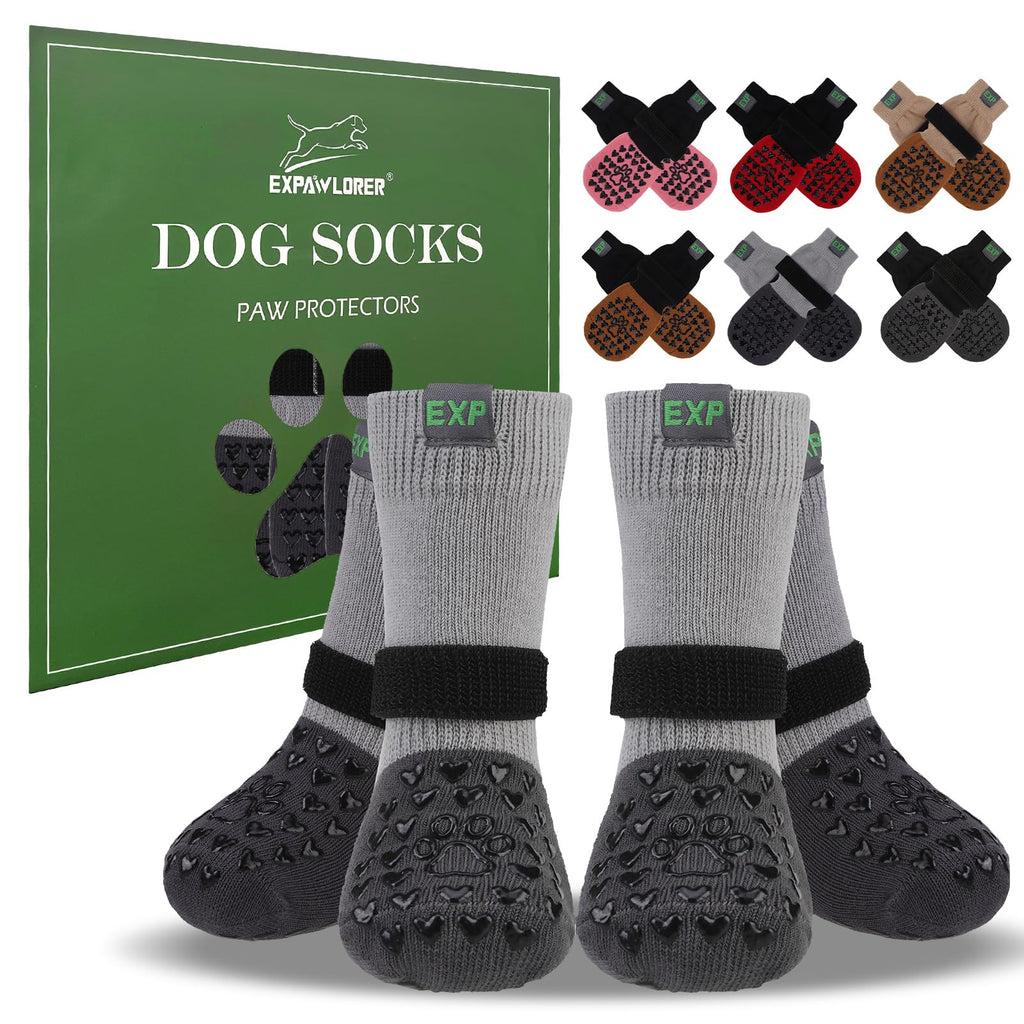GraySnout Non-Slip Dog Socks — Hardwood Floor Traction