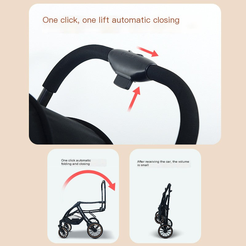 GraySnout Auto-Fold Electric Pet Stroller — Senior Dog Luxury Ride