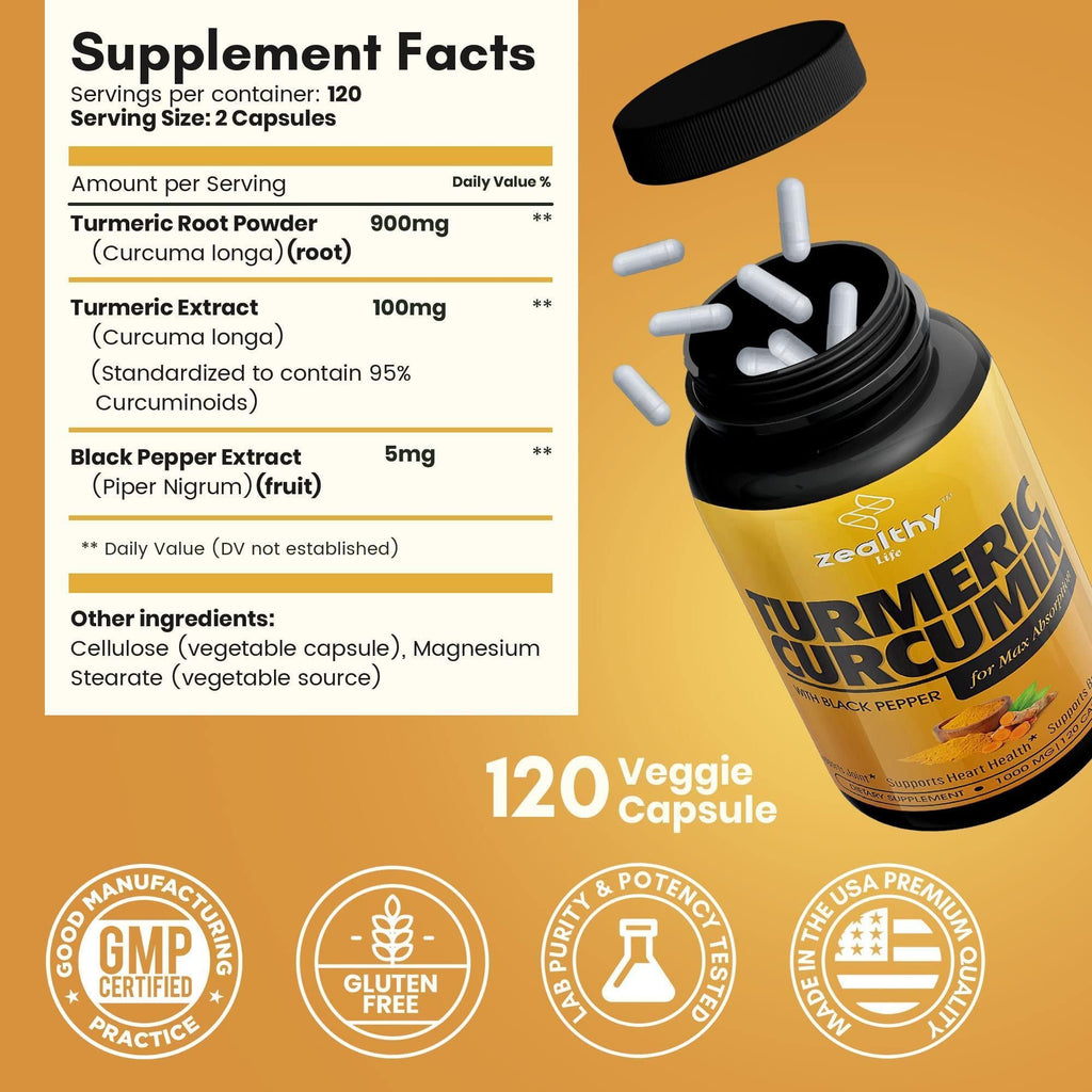 GraySnout Turmeric Joint & Mobility Supplement for Dogs — 120 Capsules