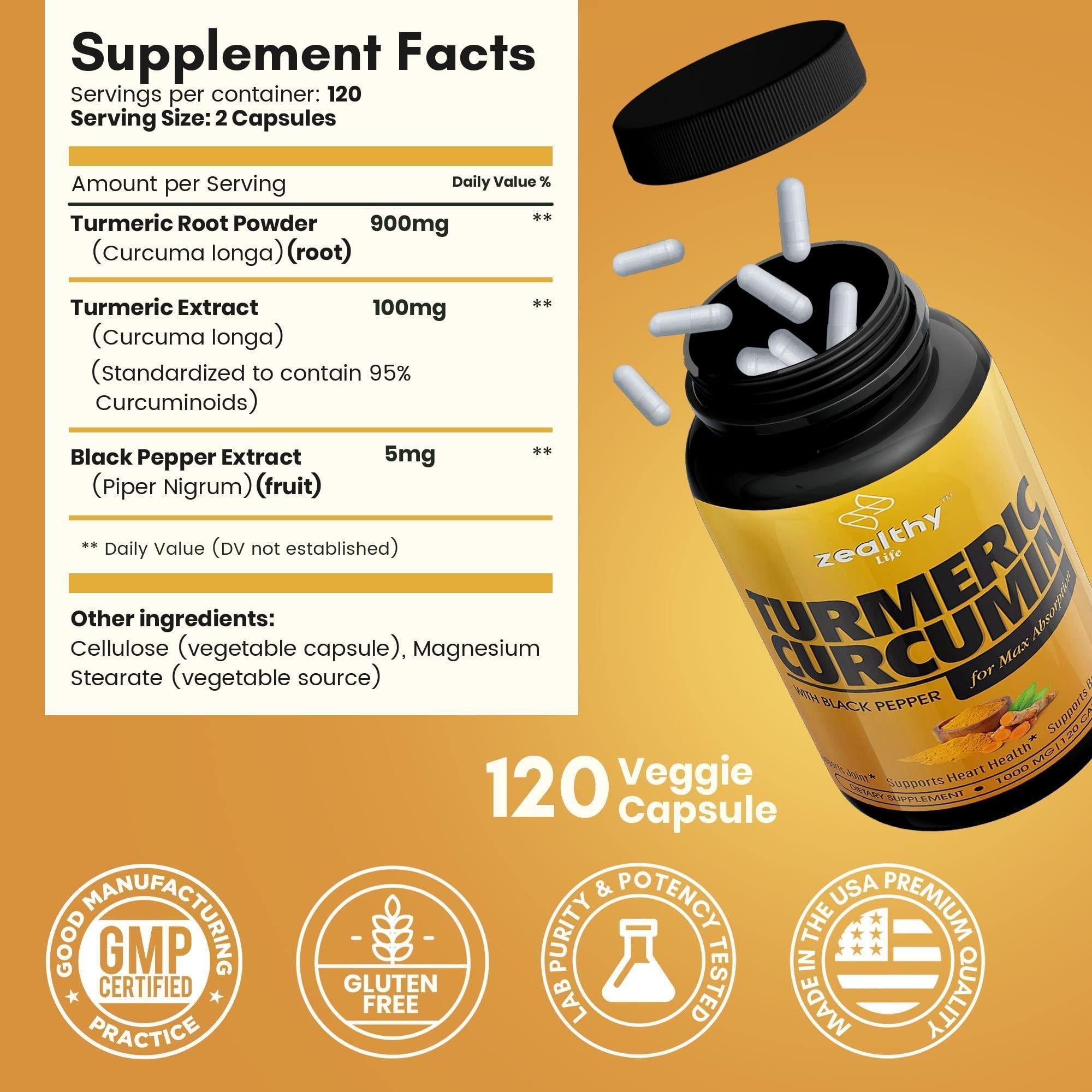GraySnout Turmeric Joint & Mobility Supplement for Dogs — 120 Capsules