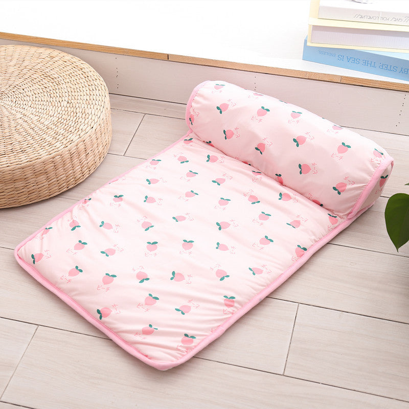 GraySnout Travel Cooling Mat — Portable Washable Ice Silk Pet Blanket