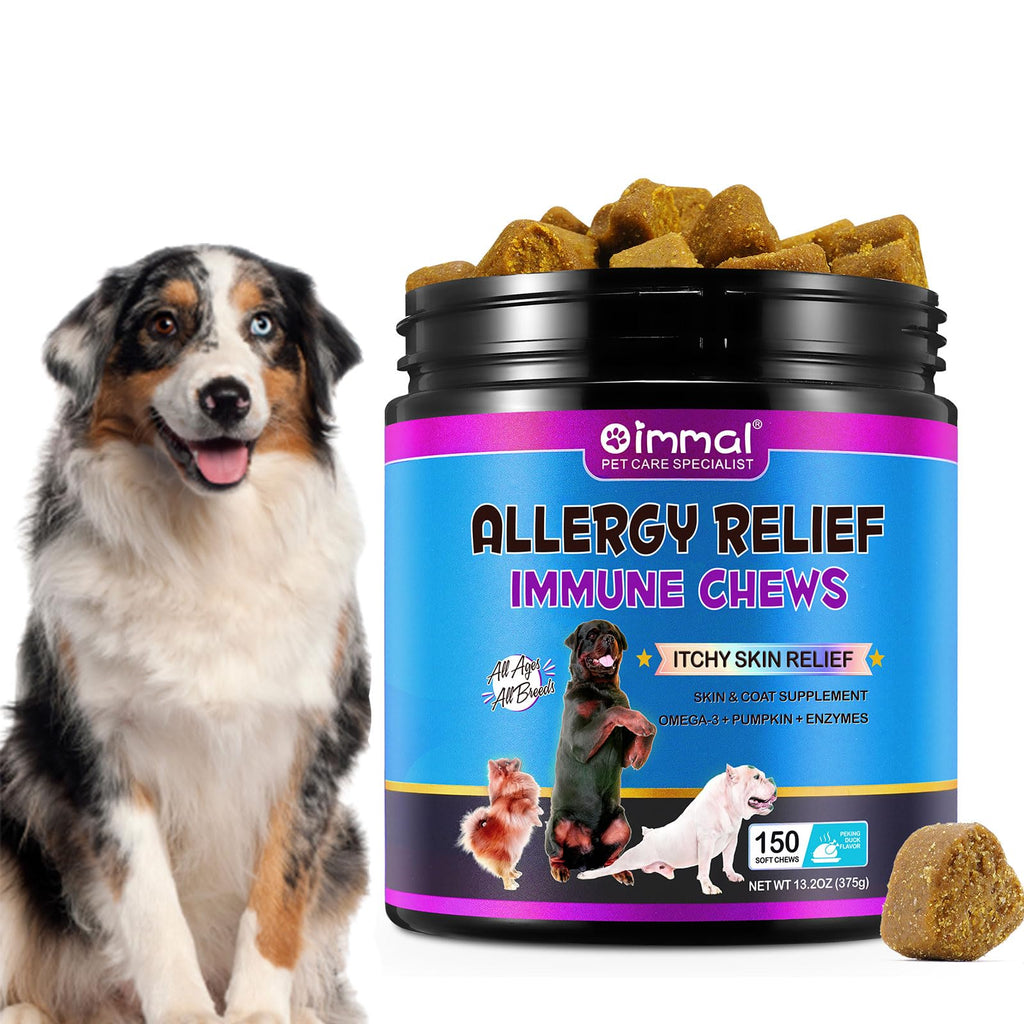 GraySnout Allergy & Itch Relief Chews — Omega-3 & Pumpkin (150ct)
