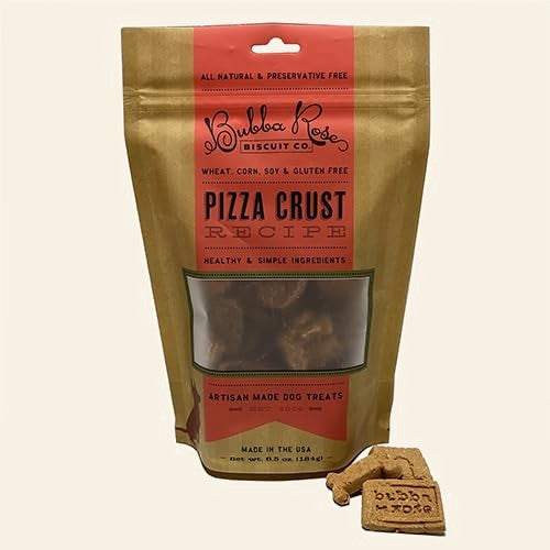 Bubba Rose Pizza Crust Dog Biscuits — Allergy-Friendly (6.5oz)