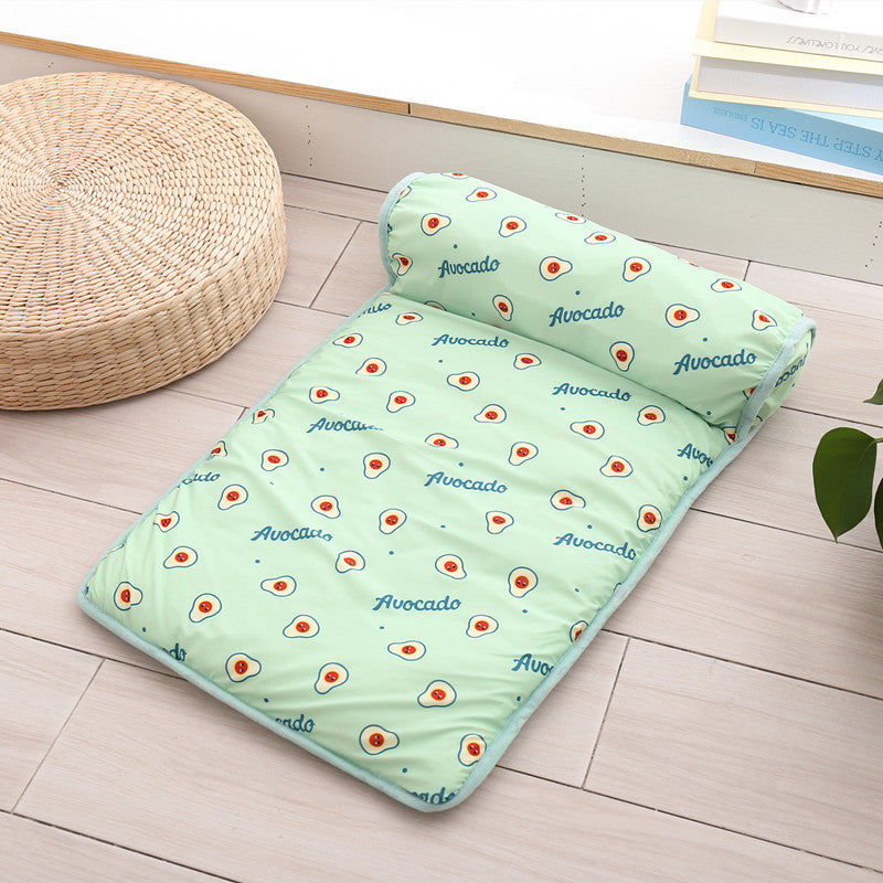 GraySnout Travel Cooling Mat — Portable Washable Ice Silk Pet Blanket