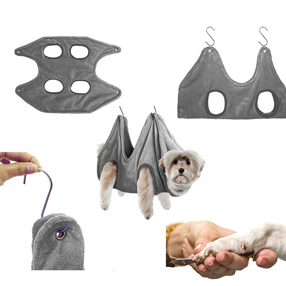 GraySnout Grooming Hammock Harness — Calm Restraint for Nail Trims