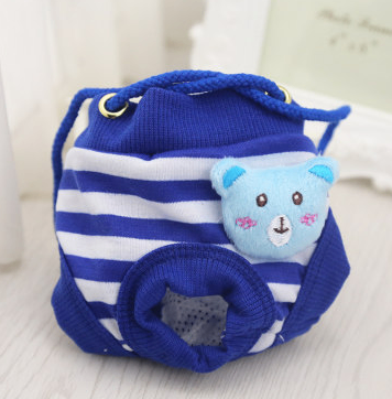Denim Chiffon Physiological Pants for Small Dogs