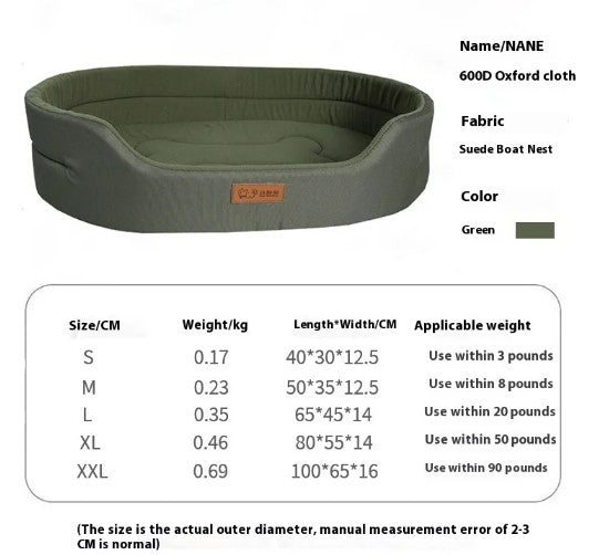 GraySnout Waterproof Polar Fleece Dog Bed