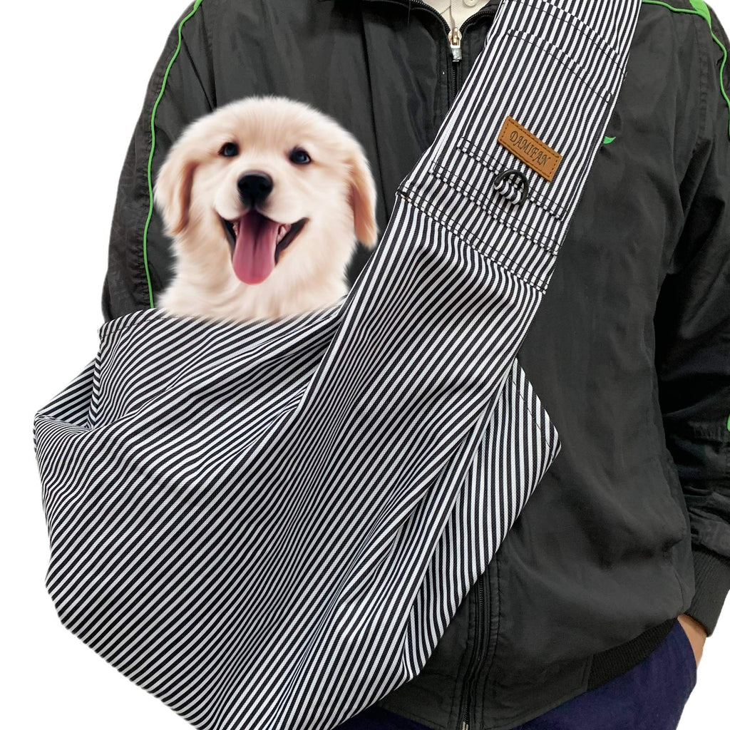 DAMIFAN pet Carrier Comfortable pet Sling Backpack for Small Dogs and Puppy Adjustable Shoulder Strap pet Sling CarrierFit 7~15lb Cats&Small Dogs