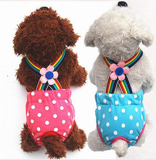 GraySnout Striped Washable Hygiene Pants for Female Dogs