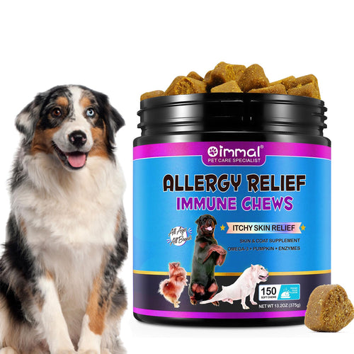 GraySnout Allergy & Itch Relief Chews — Omega-3 & Pumpkin (150ct)
