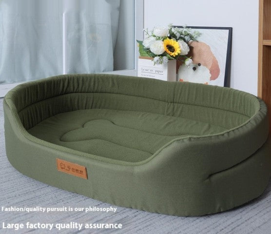 GraySnout Waterproof Polar Fleece Dog Bed