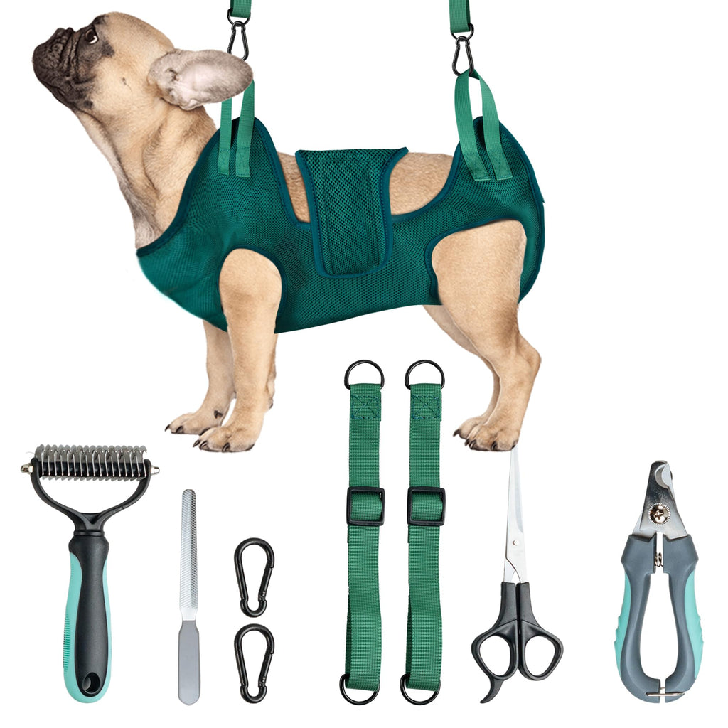 GraySnout Grooming Hammock for Large Dogs — Tools Included
