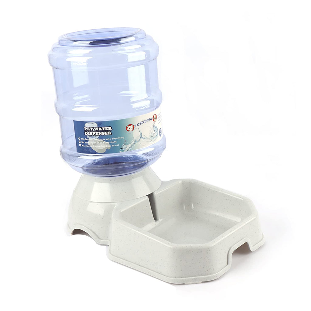 GraySnout Gravity Water Dispenser — 1-Gallon Auto Bowl for Large Pets