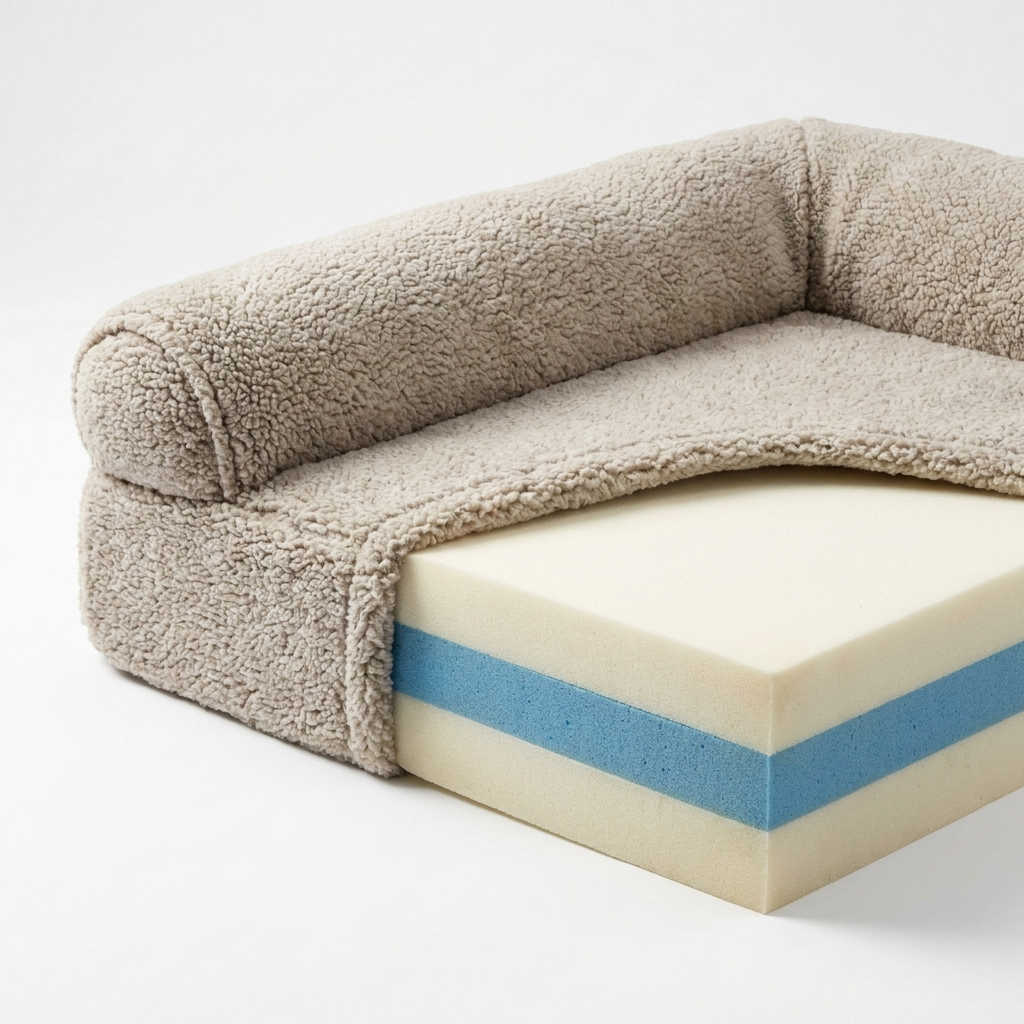 GraySnout orthopedic bed memory foam detail